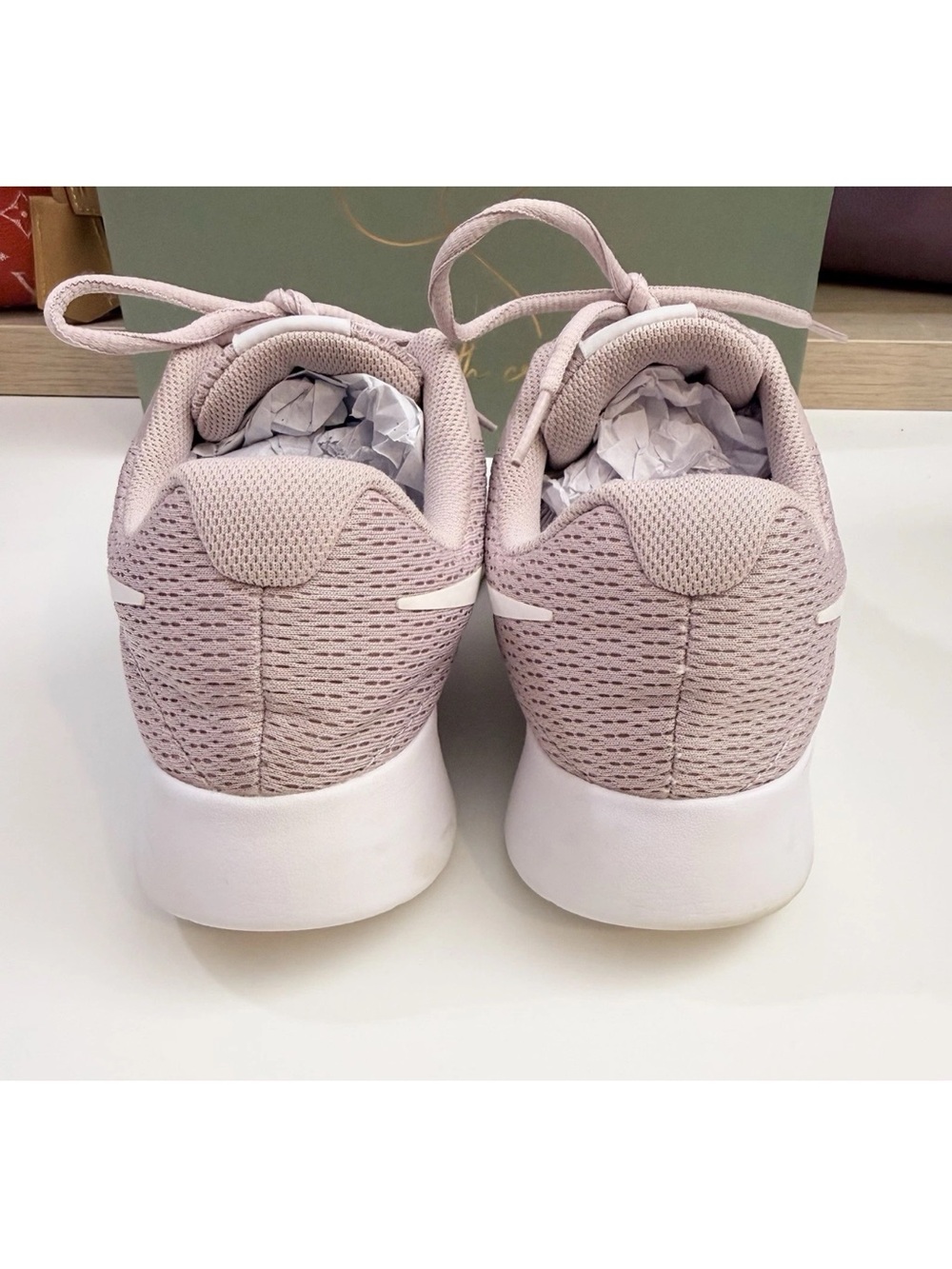 Nike Tanjun Light Pink Mesh Lace Up - Picture 8 of 9